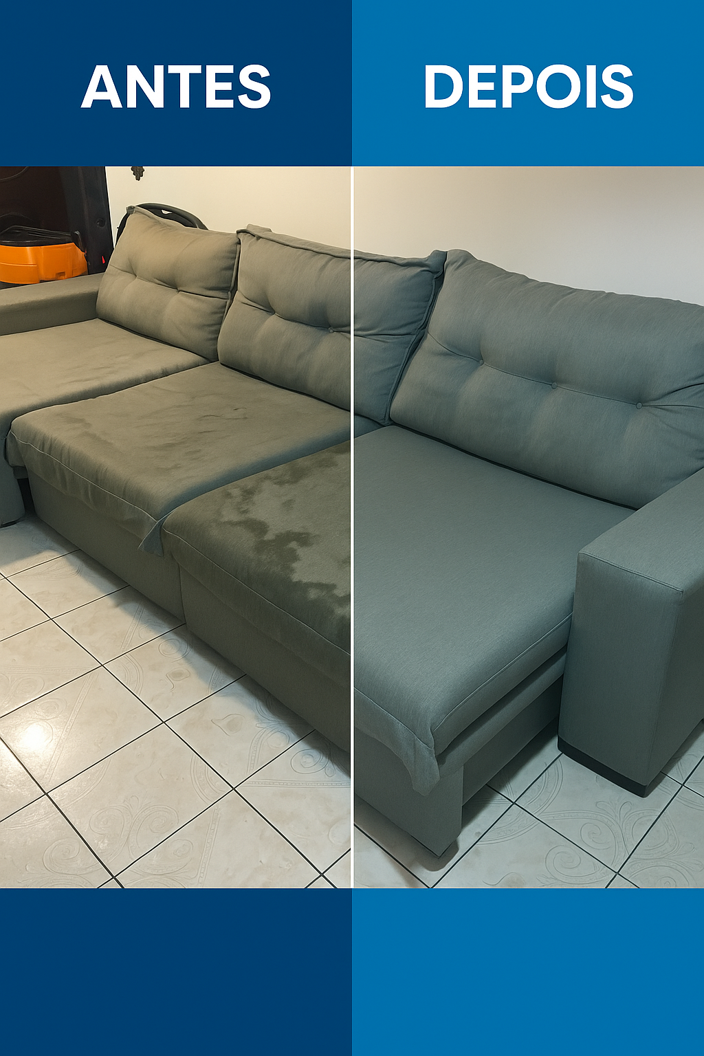 Higienização profissional de sofá em São Paulo - LimpoSim